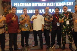 Pelatihan Mitigasi aksi Terorisme Integrative K/L/D/I, POLRI dan TNI di Sanur.