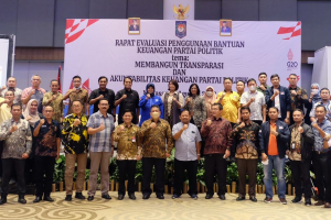 Badan KESBANGPOL Bali hadiri Rapat Evaluasi Penggunaan Bantuan Keuangan PARPOL 2022 di Makassar