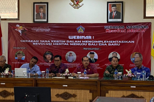 Badan KESBANGPOL Bali laksanakan Webinar GNRM Tahun 2022