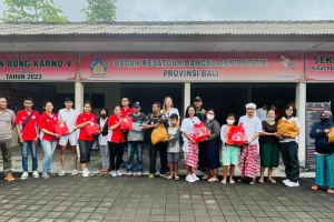 Karya Bhakti Sosial ke 8 di Badan Kesbangpol Bali