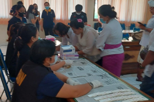 Test Urine di Badan KESBANGPOL Bali dukung Kegiatan Dinkes dan BNN Provinsi Bali