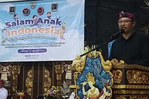 Kaban KESBANGPOL Selaku Ketua FKPT Bali Buka Salam Anak Indonesia