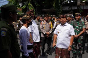 Pantau Situasi Pemilu, Kaban Kesbangpol Dampingi Pj. Gubernur Bali.