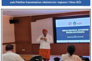 Kaban Kesbangpol Bali Sampaikan Materi Wasbang, Kepemimpinan Pancasila dan Integritas.