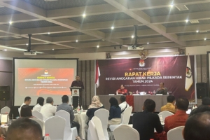 Rapat Kerja Revisi Anggaran Hibah Pilkada Serentak Tahun 2024