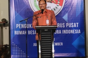 Wakili Pj. Gubernur Bali, Kaban Kesbangpol Hadiri Pengukuhan Pengurus Pusat Rumah Besar Flobamora Indonesia