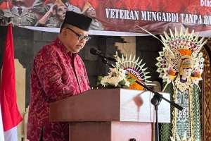 Kaban Kesbangpol Bali Wakili Gubernur Bali pada Peringatan Hari Veteran Nasional