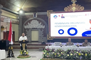 Kaban Kesbangpol Bali jadi Narasumber dalam Pembinaan Ormas mendukung Program Astacita di Bali