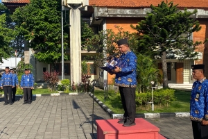 Upacara Peringatan Hari Kesaktian Pancasila Tahun 2025 pada Badan Kesbangpol Bali