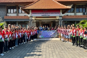 Kunjungan PASKIBRAKA Barito Timur ke Kesbangpol Bali
