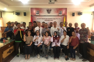Rapat Pembentukan Pengurus FPK Provinsi Bali 2026 undang Paguyuban Etnis se-Bali.
