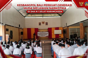 Sosialisasi P4GN di SMA Negeri 1 Selat Karangasem, Perkuat Generasi Muda Melawan Narkotika