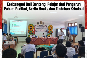 Kesbangpol Bali Gelar Sosialisasi Pencegahan Radikalisme dan Kriminalitas di SMAN 10 Denpasar