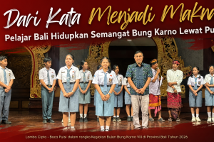 Pelajar Bali Tunjukkan Kekuatan Kata dalam Lomba Cipta Baca Puisi Bulan Bung Karno VIII Tahun 2026